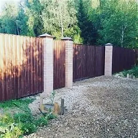 Откатные ворота с калиткой из сэндвич панелей